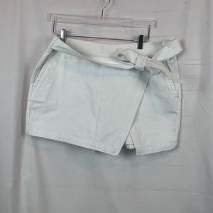 Vinyard Vines white denim Skirt Skort beach sz 12